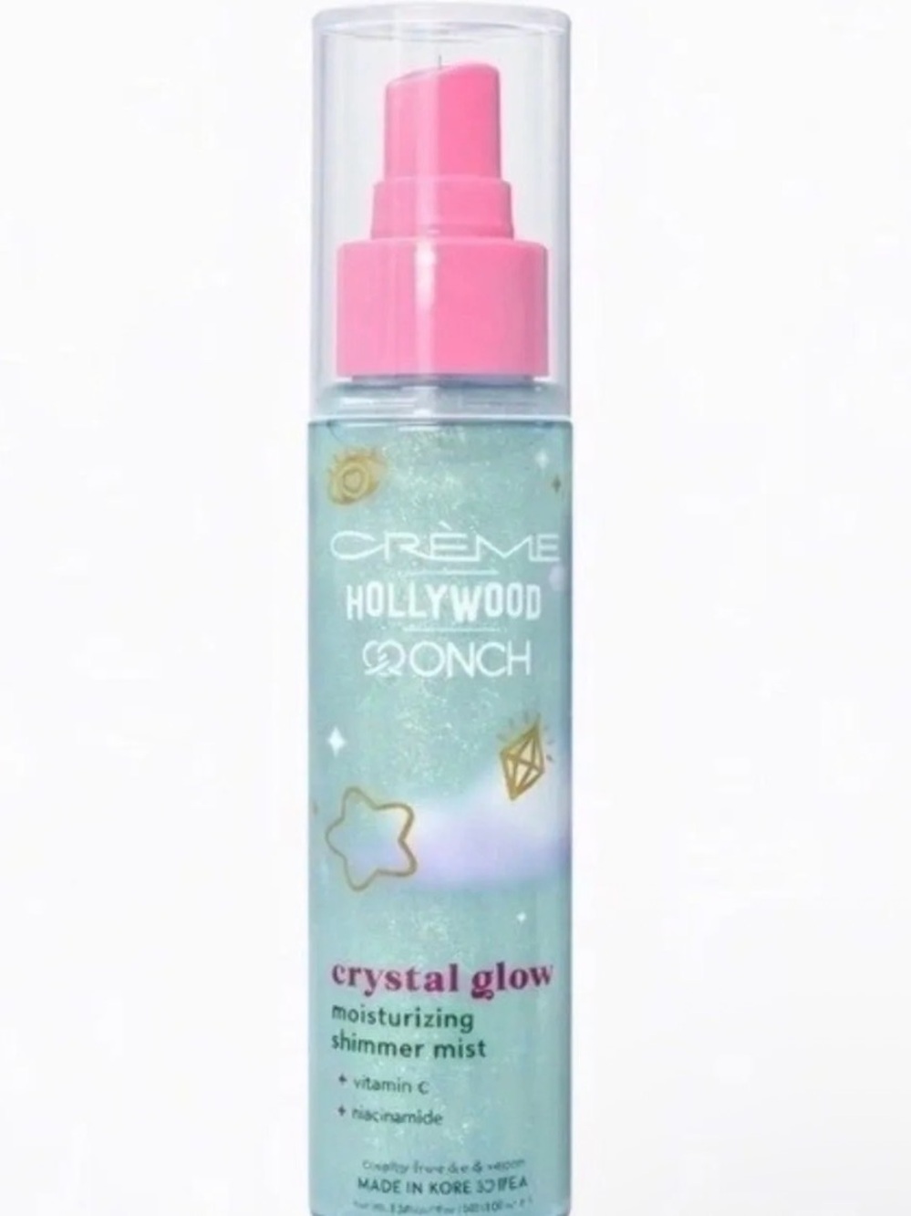 Crème Hollywood Onch Crystal Glow Moisturizing Shimmer Mist - Pink/Teal